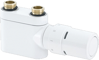 Danfoss VHX-D duo design onderblok +thermostaatknop recht 1/2