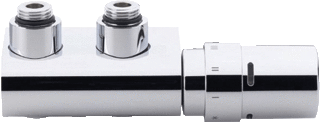 Danfoss VHX-D duo design onderblok +thermostaatknop haaks 1/2