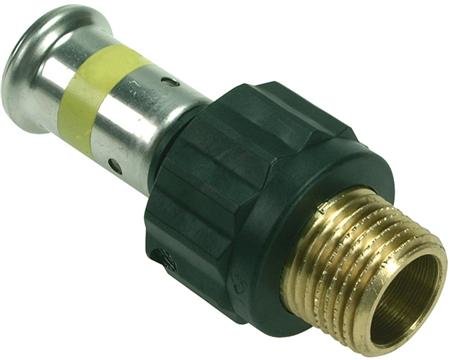 Henco Gas perskoppeling - puntstuk 16 mm x 1/2