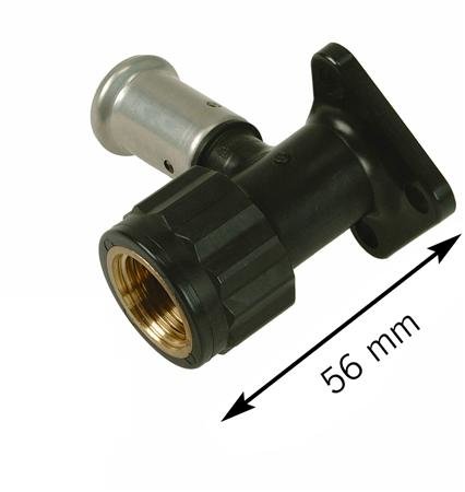 Henco muurplaat 16 mm met 1/2