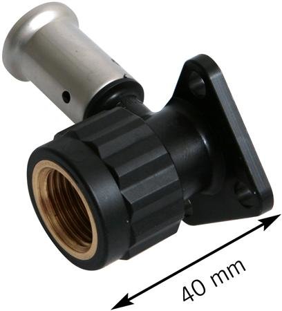Henco muurplaat 16 mm met 1/2
