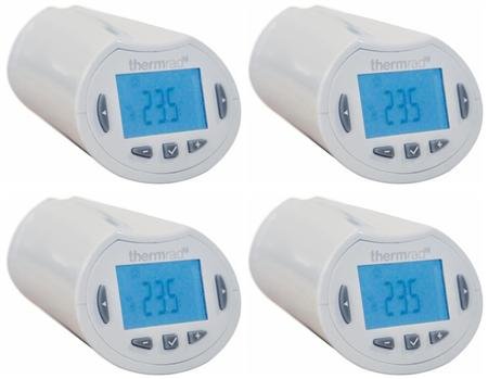 Thermrad RF digitaal programmeerbare thermostaatkop inclusief adapter M30x1,5 en M28x1,5 (900006681)