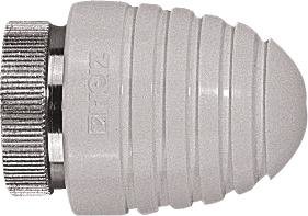 Herz Handknop M30 kleur wit