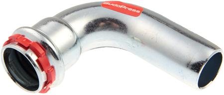VSH Sudopress bocht koppeling 90¡ 15 x 15 mm staal (insteek x pers)