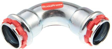 VSH Sudopress bocht koppeling 90¡ 15 x 15 mm staal (pers x pers)