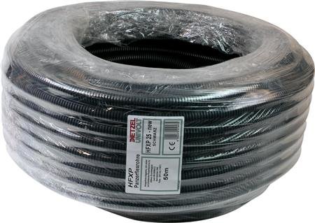 Flexibele buis halogeenvrij (5/8) 16 mm zwart - rol Ã¡ 50 meter -